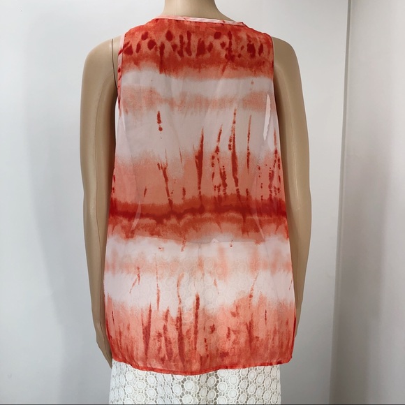 Violet + Claire large orange blouse (#27) - Picture 6 of 8